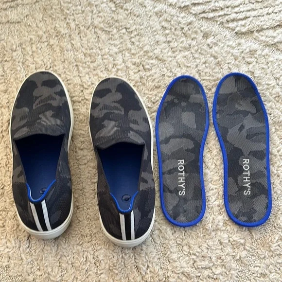 Rothy’s Women’s Slip On Sneaker- Black Camo - Picture 10 of 11